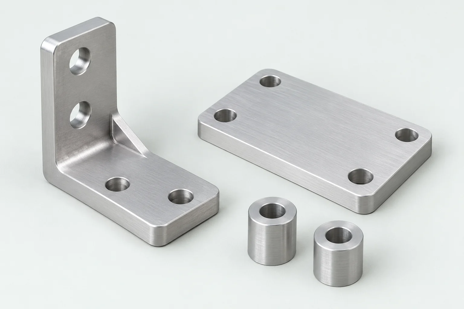 Illustrative custom fabricated 4x4 hardware and mounting components